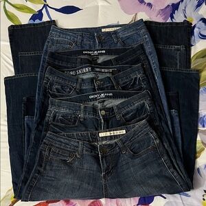 5 Pairs (Lot) of DKNY Jeans Women’s Size 4 💙💙💙💙💙
